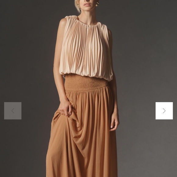 NWT Anthropologie Smocked Maxi Skirt - Picture 2 of 6